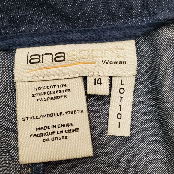 Lana Sport Woman Denim Jeans Skirt with unique front pockets - Picture 11 of 12